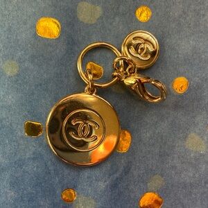 CHANEL Gold Logo beauty charm